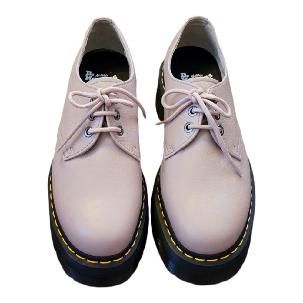 Dr. Martens‎ 1461 Quad leather derby Platform Oxfords Beige Men's Shoes Size 10 - Picture 7 of 12